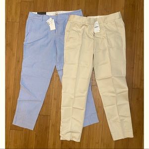 NWT JCREW SKIMMER PANTS- Set of 2